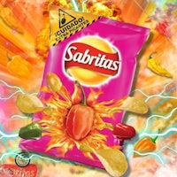 a bag of doritos with hot peppers on it