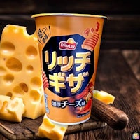 japanese cheese in a cup on a wooden table